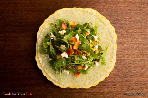 peaches-arugula-salad-recipes-cook-for-your-life image