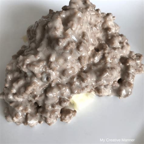 quick-and-easy-hamburger-gravy-over-mashed image