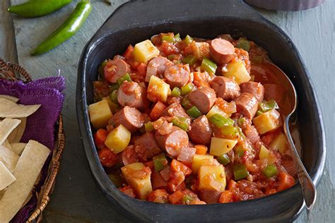 spicy-hot-dog-stew-my-food-and-family image