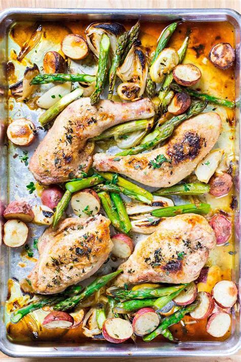sheet-pan-chicken-with-asparagus-and-potatoes-simply image