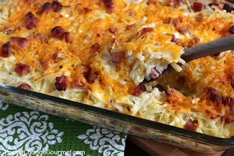 delicious-cheesy-hashbrown-casserole-with-ham image