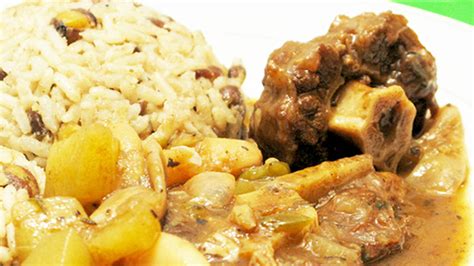 oxtail-beans-brown-stew-jamaican-dinners image
