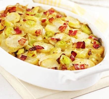 leek-potato-bacon-bake-recipe-bbc-good-food image