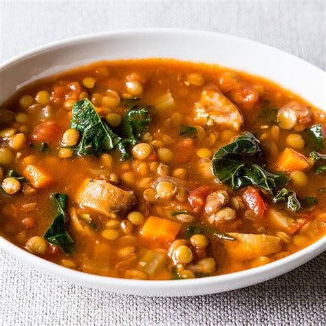 lentil-and-sausage-soup-with-kale-food52 image