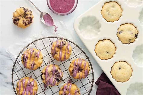 lemon-blueberry-cornmeal-cakes-recipe-king-arthur-baking image