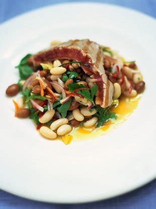 grilled-tuna-with-beans-herbs-fish-recipes-jamie image