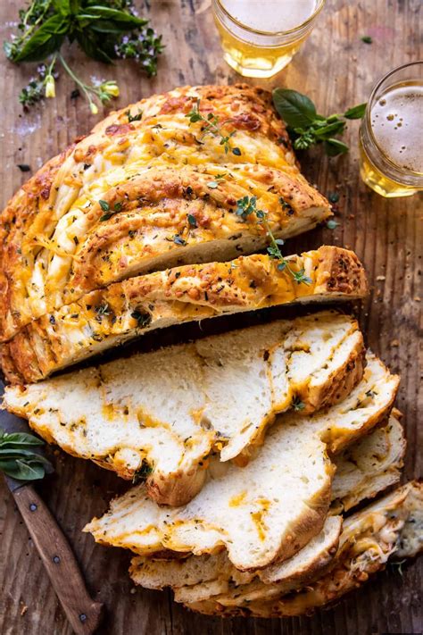 soft-garlic-herb-cheddar-cheese-bread-half-baked image
