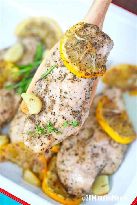 baked-garlic-lemon-chicken-breasts-recipe-30-minutes image