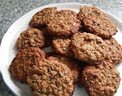 vegan-chocolate-chip-oatmeal-and-nut-cookies image