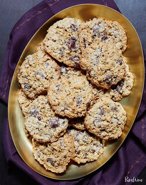 flourless-oatmeal-chocolate-chip-cookies-purewow image