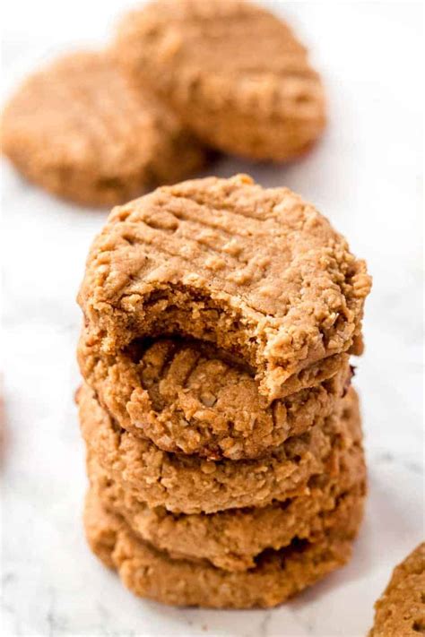 5-ingredient-peanut-butter-honey-cookies-simply image