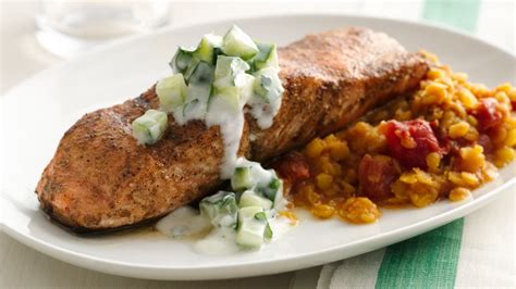 gluten-free-indian-spiced-salmon-with-dal-and-raita image