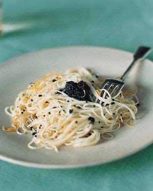 inas-lemon-capellini-with-caviar-martha-stewart image