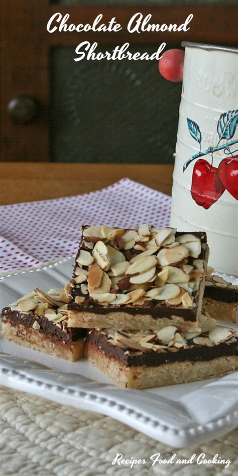 chocolate-almond-shortbread-recipes-food-and image