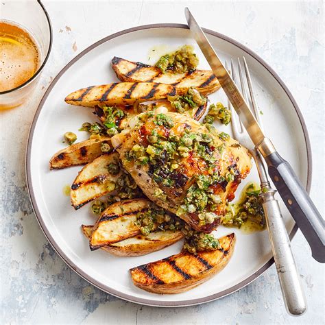 herb-grilled-chicken-frites-recipe-eatingwell image