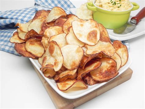 air-fryer-salt-and-vinegar-potato-chips-allrecipes image