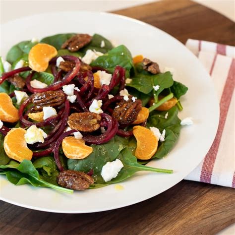 spinach-salad-with-beets-candied-pecans-and-goat image