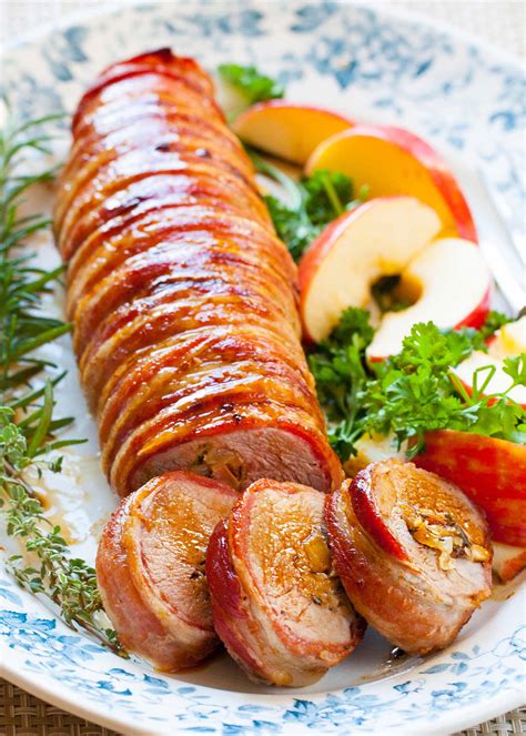 bacon-wrapped-stuffed-pork-tenderloin-simply image