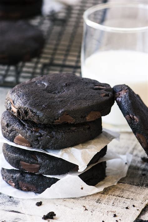 double-dark-chocolate-chip-shortbread-cookies-so image