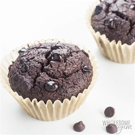 chocolate-protein-muffins-recipe-wholesome-yum image