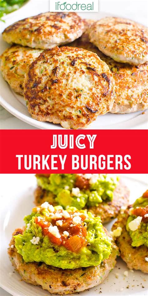 healthy-turkey-burgers-with-zucchini-ifoodrealcom image