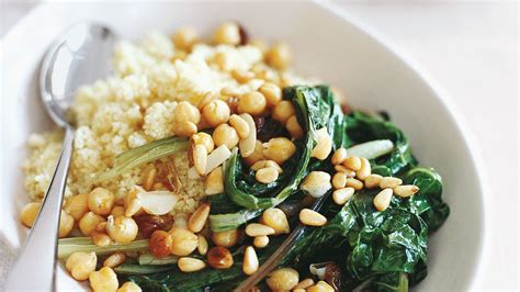 swiss-chard-with-chickpeas-and-couscous-recipe-real image