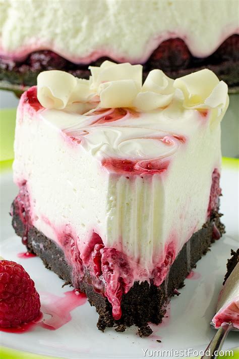 no-bake-white-chocolate-raspberry-cheesecake image