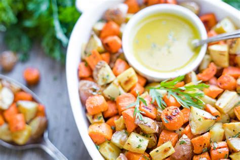 roasted-root-vegetables-with-honey-dijon-drizzle image