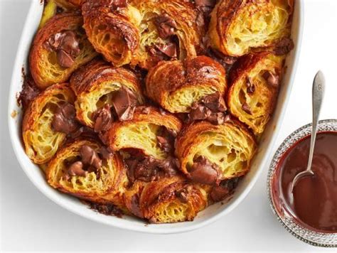 double-chocolate-croissant-bread-pudding-food-network image