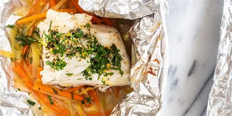 cod-baked-in-foil-with-leeks-and-carrots image