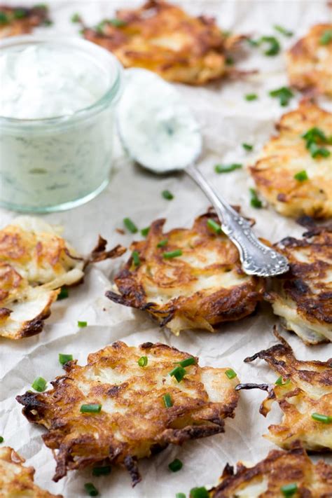 sweet-onion-latkes-with-chive-sour-cream-the-view image