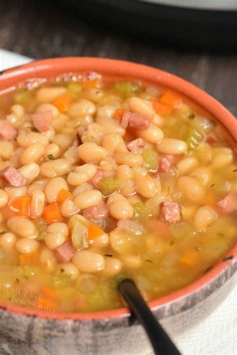 instant-pot-ham-and-bean-soup-will-cook-for-smiles image