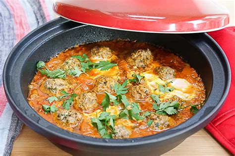 moroccan-kefta-tagine-with-eggs-recipe-moroccan image