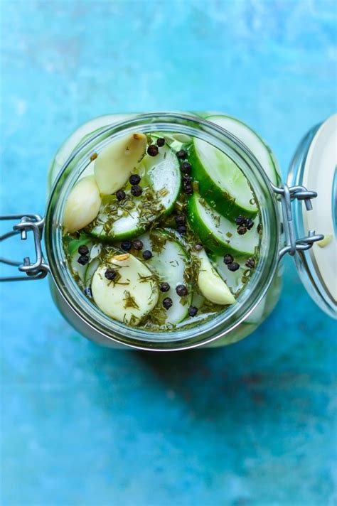 quick-easy-garlic-dill-refrigerator-pickles image