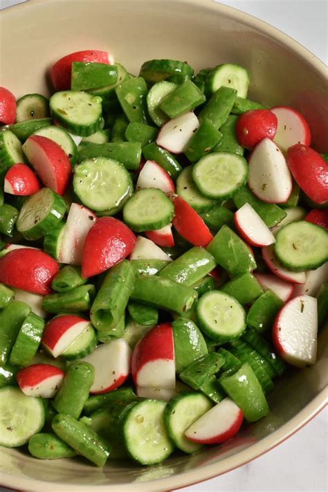 radish-salad-with-cucumbers-and-sugar-snap-peas image