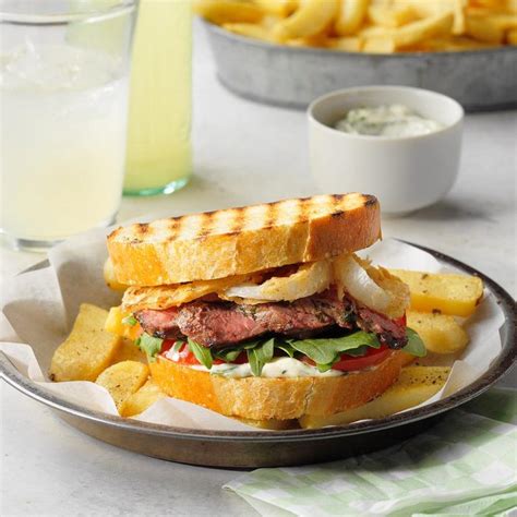 steak-sandwiches-with-crispy-onions-recipe-how-to image
