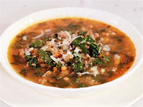 lentil-soup-with-kale-and-sausage-recipe-food image