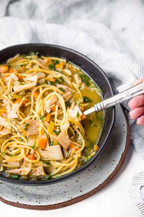 vegan-chicken-noodle-soup-happy-food-healthy-life image