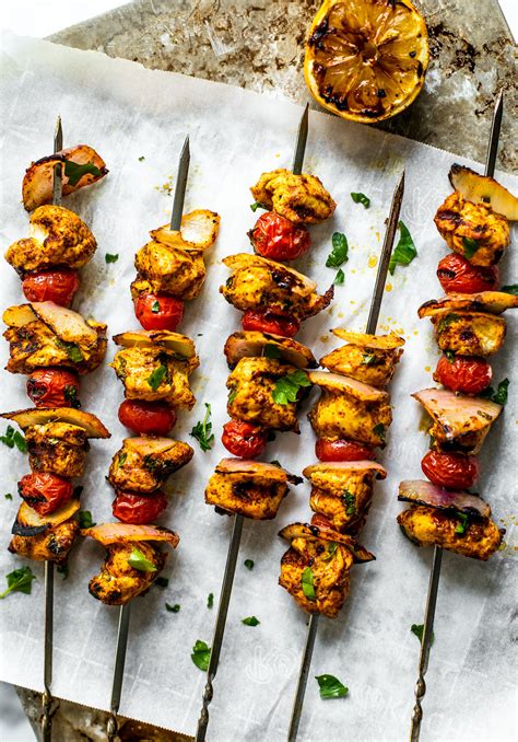 grilled-moroccan-chicken-skewers-killing-thyme image