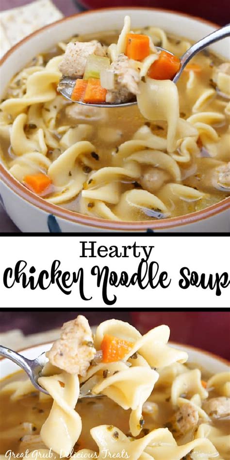 hearty-chicken-noodle-soup-great-grub-delicious image
