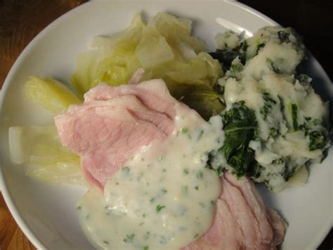 traditional-irish-bacon-cabbage-and-parsley-sauce image