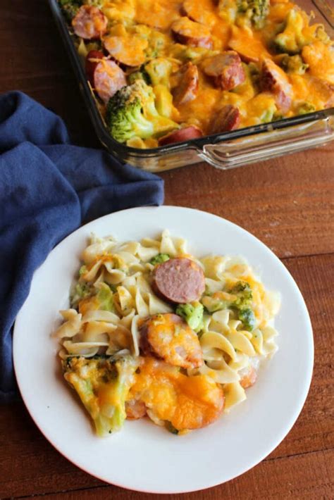 cheesy-kielbasa-and-pasta-casserole-with image