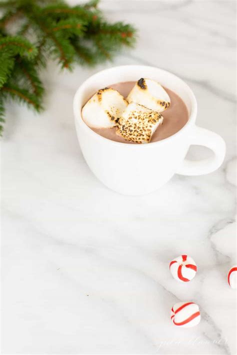 spiked-hot-chocolate-with-peppermint-schnapps-julie image