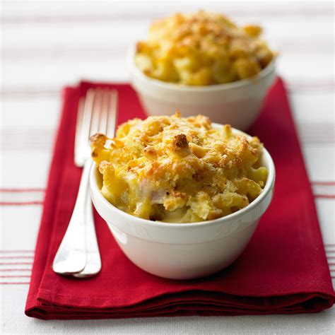 macaroni-and-cheese-with-ham-recipe-martha-stewart image