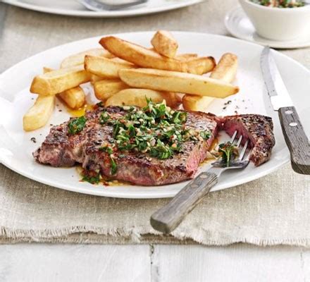 steak-with-chimichurri-sauce-recipe-bbc image