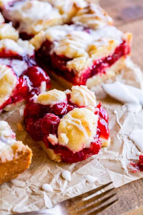 easy-homemade-cherry-pie-bars-the-food-charlatan image