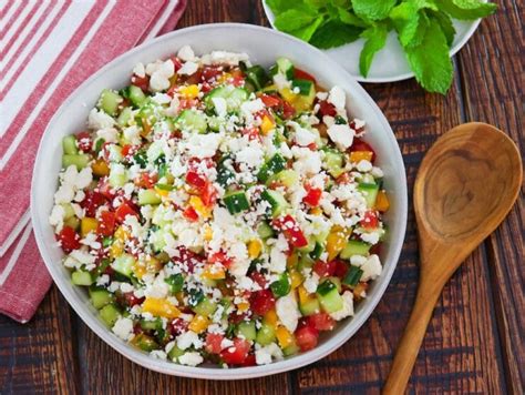 israeli-salad-with-feta-cheese-and-mint-tori-avey image