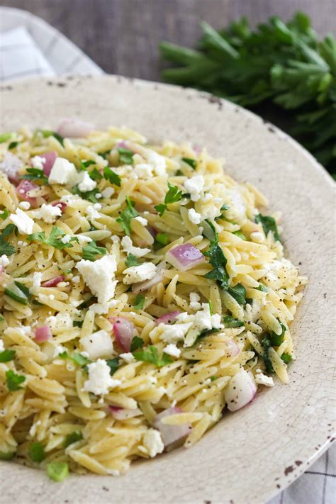 herbed-orzo-salad-with-feta-purely-katie image