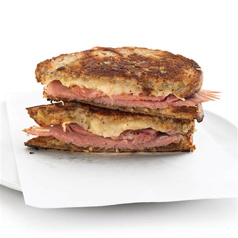 grilled-ham-and-cheese-sandwiches-recipe-martha image