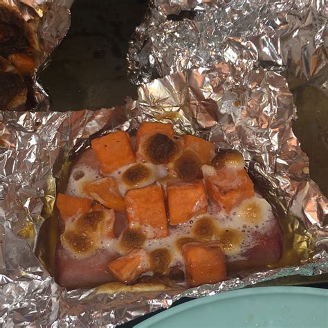 quick-and-easy-ham-with-sweet-potatoes image